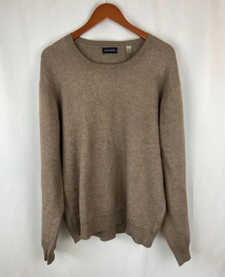 Nuevo con etiquetas Suéter Tahari Para Hombre XL Marrón Jaspeado Gris Cuello Redondo Suave Elastizado Acogedor Otoño Foto 1 de 4