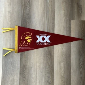 ๐New Dos Equis XX TROJAN USC Pennant College Party Beer Sign Banner Tailgating - Picture 1 of 3