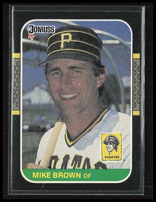 1987 Donruss Baseball Mike Brown #168 Pittsburgh Pirates - Image 1 of 4