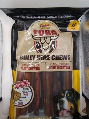 Cadet Toro Bully Hide Chews All-Natural Dog Chews, 12 Bully Sticks 1 pck - Image 1 of 2