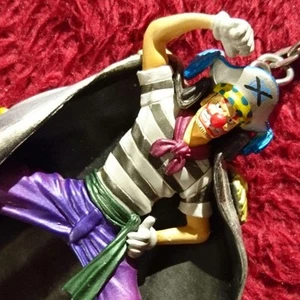 One Piece Keychain Buggy High Grade Coloring Rubber Tag Used - Picture 1 of 3