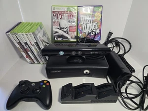 Consola Xbox 360 250 GB Sensor Kinect, Controlador y Paquete de 10 Juegos Probado - Imagen 1 de 10