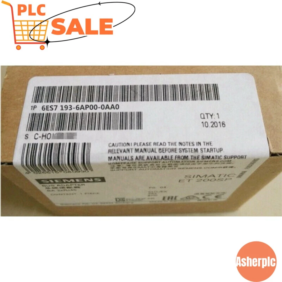 New Siemens 6ES7 193-6AP00-0AA0 6ES7193-6AP00-0AA0 SIMATIC ET 200SP - Image 1 of 1