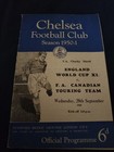 1950 FA CHARITY SHIELD ENGLAND WORLD CUP XI V CANADIAN TOURING TEAM @ CHELSEA