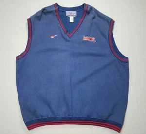 VTG New York Giants Blue Reebok NFL Pro Line Authentic Sweater Vest Size 2XL - Picture 1 of 5