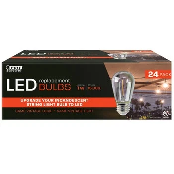 Feit Electric LED Replacement String Light Bulb Durable Shatter Resistant 24-pck - Image 1 of 4