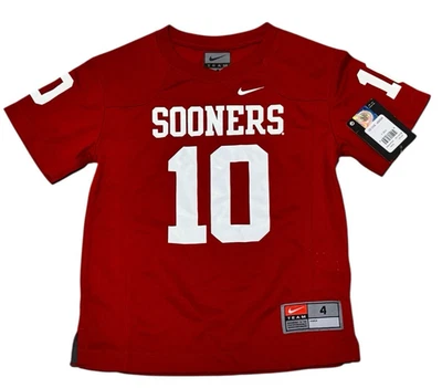 NWT Nike Kids # 10 Sooners Jersey size 4 - Image 1 of 4