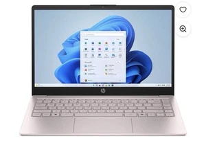 HP Stream Laptop 14" Micro-Edge HD Celeron N4120 4GB 64GB eMMC Cam Win 11 S Rosa - Foto 1 di 1
