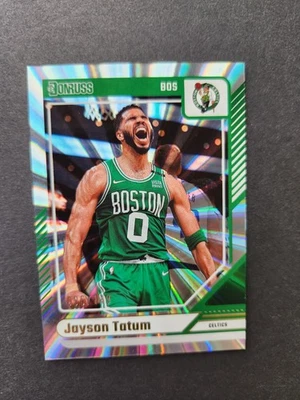 2024-25 Panini Donruss Jayson Tatum Holo Laser #/149 Boston Celtics #49 - Image 1 of 4