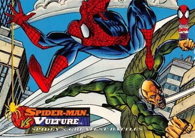 SPIDER-MAN VERSUS VULTURE / Amazing Spider-Man 1994 BASE Trading Card #112 - Image 1 of 2