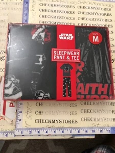 NEW STAR WARS Darth Vader sleepwear FLEECE PANT&TEE SZ M BIG BOYS - Picture 1 of 12