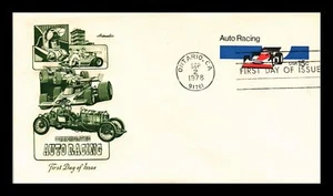 US COVER AUTO RACING 15C POSTAL STATIONERY FIRST DAY ISSUE ARTMASTER CACHET - Foto 1 di 2