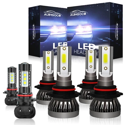 Kit de faros antiniebla LED para Jeep Grand Cherokee 1999-2004 2005 6000K Foto 1 de 4