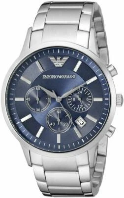 Reloj para hombre Emporio Armani Renato clásico cronógrafo esfera azul cuarzo AR2448 Foto 1 de 4
