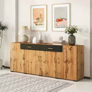 Merax Kommode Sideboard Anrichte TV-Schrank Highboard Küchenschrank 208x40x80 cm - Bild 1 von 16