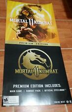 Mortal Kombat 11 Premium Edition GameStop Promo Banner Poster - 24" x 51"