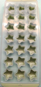 Eiswürfelform Stern Eiswürfelbereiter mit flexiblem Boden 21 Eisfächer Eiswürfel - Bild 1 von 2