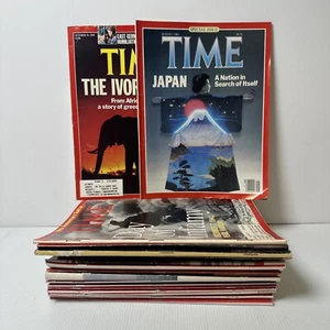 Lot Of 26 Vintage TIME Magazines - 1983, 1989, 1991, 1992, 2001, 2003 & 2005 - Picture 1 of 9