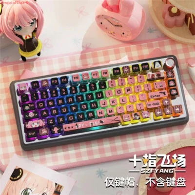 SPYxFAMILY Anya Forger Cartoon Keycaps PBT MSA 122 Keys for Mechanical Keyboard - Image 1 of 4