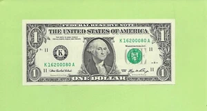 2006 ..UNCIRC $1 K 1620 0080 A .... 2006 $1 K-A NICE NOTE FRN - Picture 1 of 2