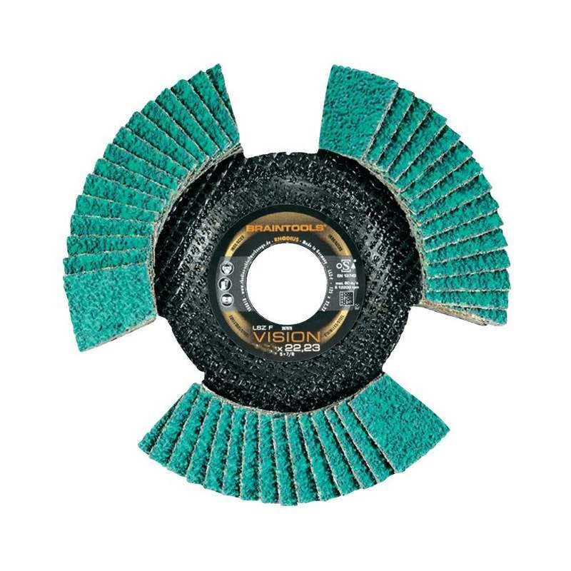 Rhodius Fächerscheibe VISION LSZ F mit Durchblick / 115-125 mm Schleifmopteller