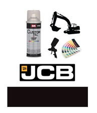 JCB JS Counterweight Black Excavator Paint  Endurance Enamel Paint 400ml Aerosol