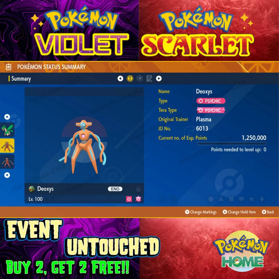 Deoxys Plasma Freeze Distribution 2013🌟 Event🔥Pokémon Scarlet & Violet - Image 1 of 1
