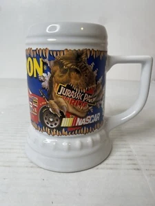 Vintage 90er Jeff Gordon 1997 Jurassic Park The Ride Nascar Keramik Kaffeebecher - Bild 1 von 14
