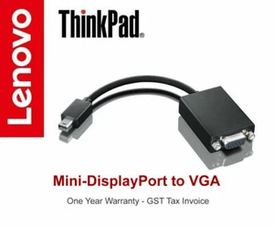 New Lenovo Mini-Display Port to VGA Adapter Cable 0A36536 Tax Invoice - Picture 1 of 2
