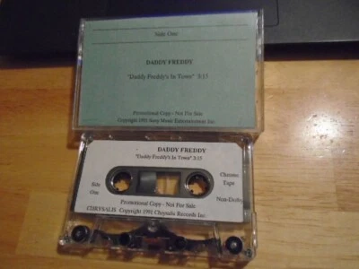 RARE PROMO Daddy Freddy CASSETTE TAPE Daddy Freddy's In Town 1991 hip hop reggae - Image 1 of 2
