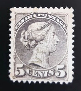 1889 QV CANADA 5c FINE USED SG106 - Picture 1 of 1