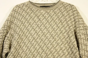 Croft & Barrow Sweater Size L Beige Tan Pullover Crewneck Men Vintage - Picture 1 of 7