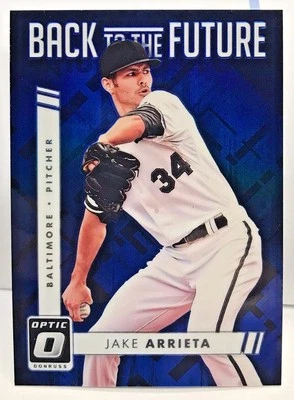 Jake Arrieta 2016 Donruss Optic Back To The Future BLUE Prizm Holo #'d 11/149 - Image 1 of 2