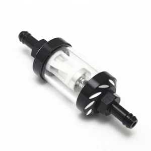 Motorcycle 8mm Oil Petrol Gas Fuel Filter Cleaner Dirt Pit Bike Cafe Racer ATV - Imagen 1 de 4