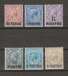 BRITISH LEVANT 1913/14 SG 35/40 MINT - Picture 1 of 2