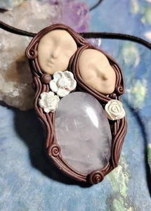 Mother Daughter Necklace Woman Jewelry Gemstone Mom Christmas Gift from Daughter - Picture 1 of 2