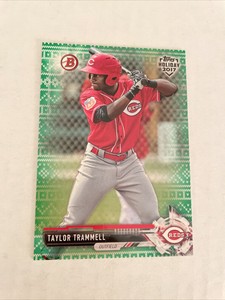 2017 Topps Holiday Bowman Green Holiday Sweater Taylor Trammell Card! 54/99!