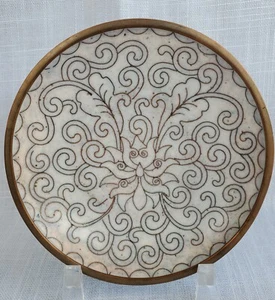 Vintage chinesische Cloisonné 3 3/4" Schmuck Schale Kupfer asiatisch - Bild 1 von 8