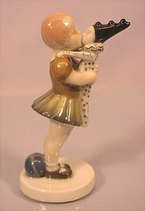 Rare alte Rosenthal Figur Claire Weiss 30 er Jahre Mädchen mit Kasper - Bild 1 von 8