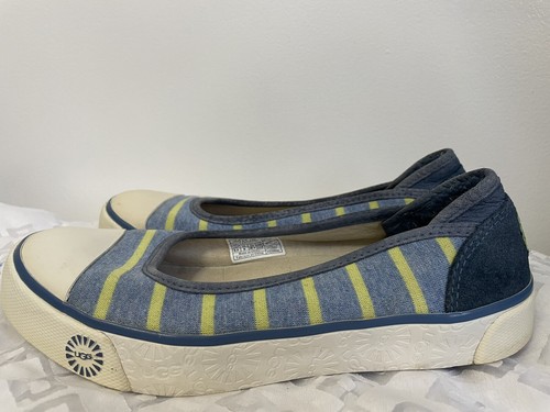 Abito casual Ugg Australia Flats 1796 donna taglia 5 5 boho retrò blu ECU