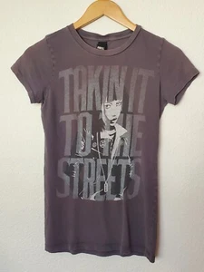 OBEY Takin' It To The Streets Asian Girl Gray T-Shirt Mid 2000s Ladies Size S - Picture 1 of 3