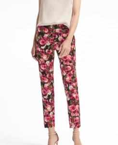 Banana Republic Avery-Fit Floral Pant, Multicolor, Inseam 27, Size 10, Pre-owned - Picture 1 of 10