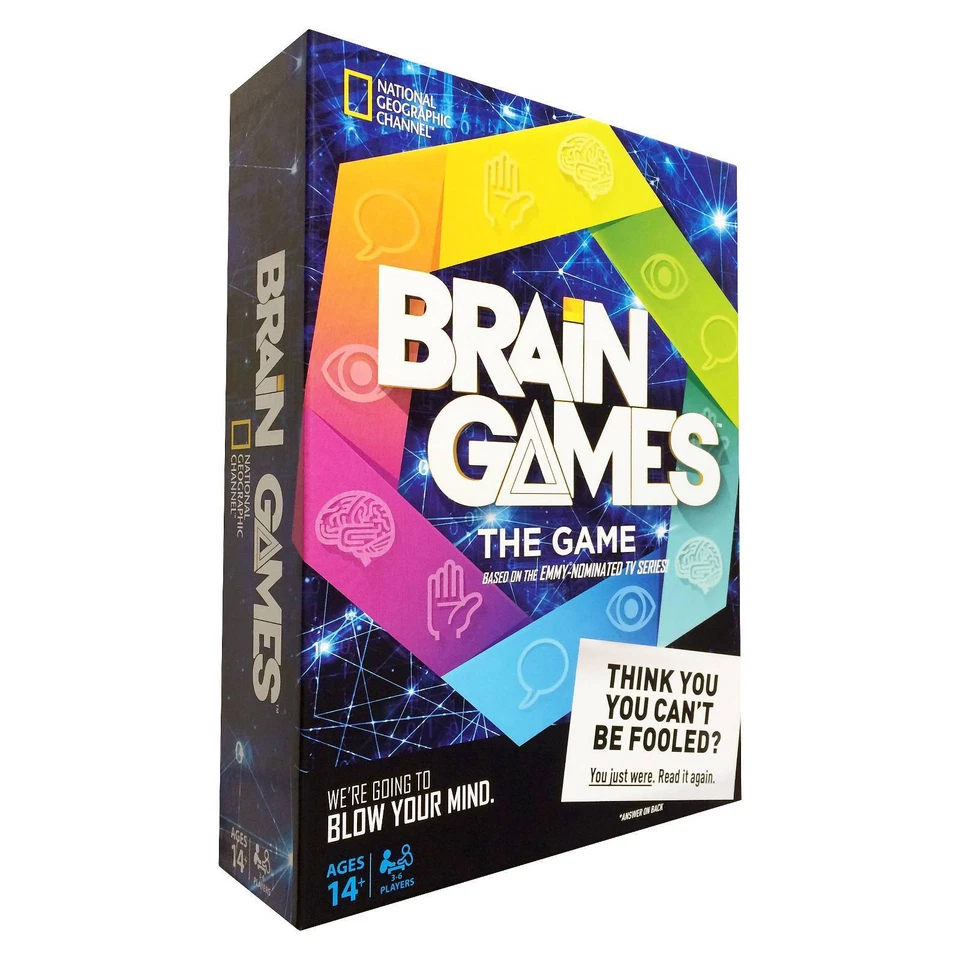 National Geographic Brain Games The Game W/ 192 Challenge Cards Ages 14
