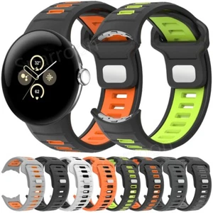 Replacement Soft Silicone Sport Watch Band Strap For Google Pixel Watch 3 (45mm) - Picture 1 of 42