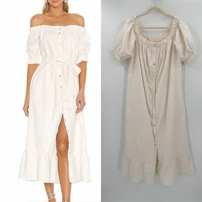 Платье миди Tularosa Kami цвета слоновой кости XL БЕЗ РЕМНЯ Revolve - Изображение 1 из 4