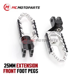 For Yamaha BT1100 Bulldog All Year 1inch Front Lowering Wide Rider Foot Pegs - Picture 1 of 10