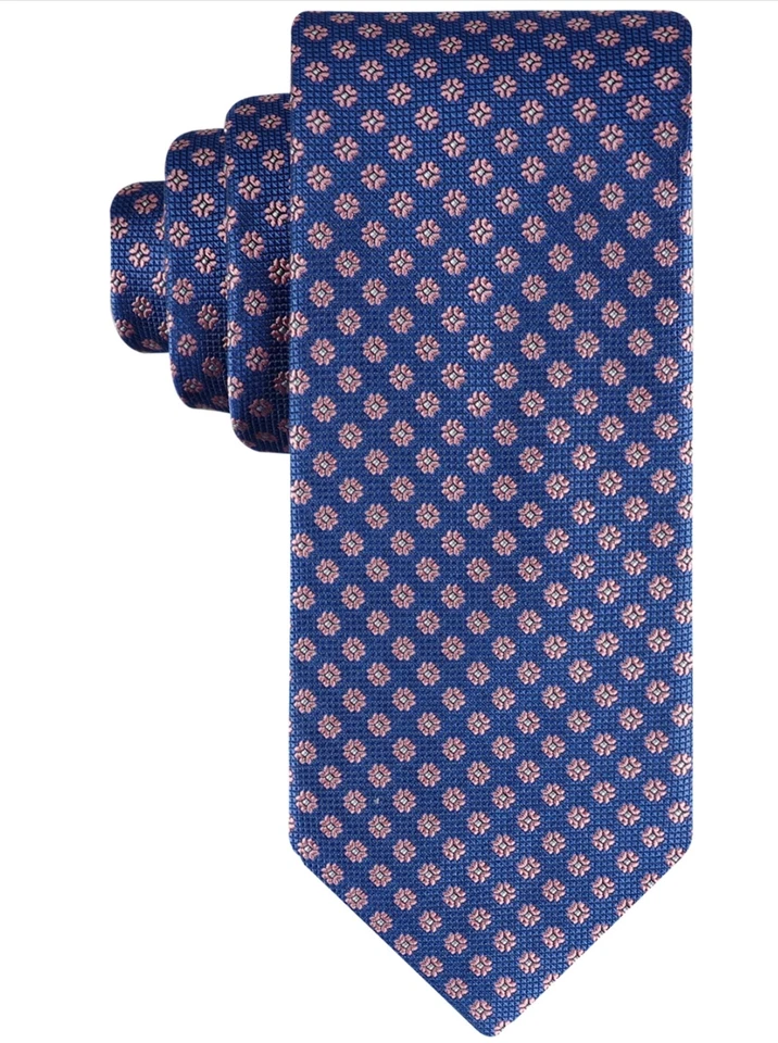 Corbata medallón floral Tommy Hilfiger para hombre azul marino/rosa Foto 1 de 1