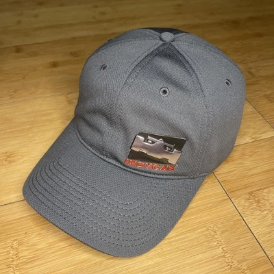 Кепка Indycar с серой хромированной сеткой и логотипом Performance регулируемая в папином стиле гоночная очень хорошее состояние - Изображение 1 из 4