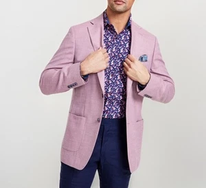 Tallia Men's Slim Fit Lilac Weave Wool Blend Sport Coat 36Short In Lilac $295 - Picture 1 of 4