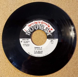 LOUISIANA FUNK & C&W 45: T.K. HULIN and SMOKE Smoke It/How Far to the End BOORAY - Picture 1 of 2